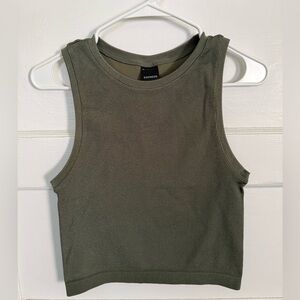 Express Olive Green Women's Tank Top
